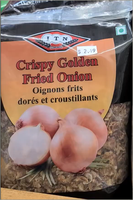 Crispy Fried Golden Onion ITN