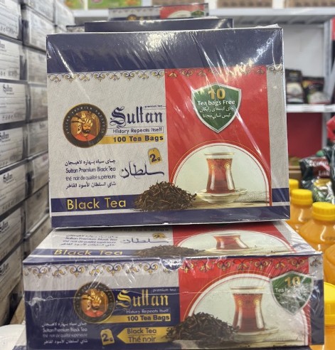 Sultan Earl Grey Tea 100 tea bags pack