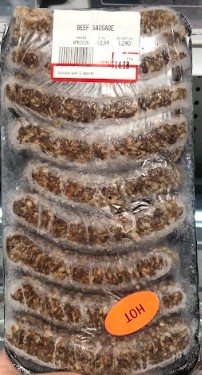 Beef /lamb sausages