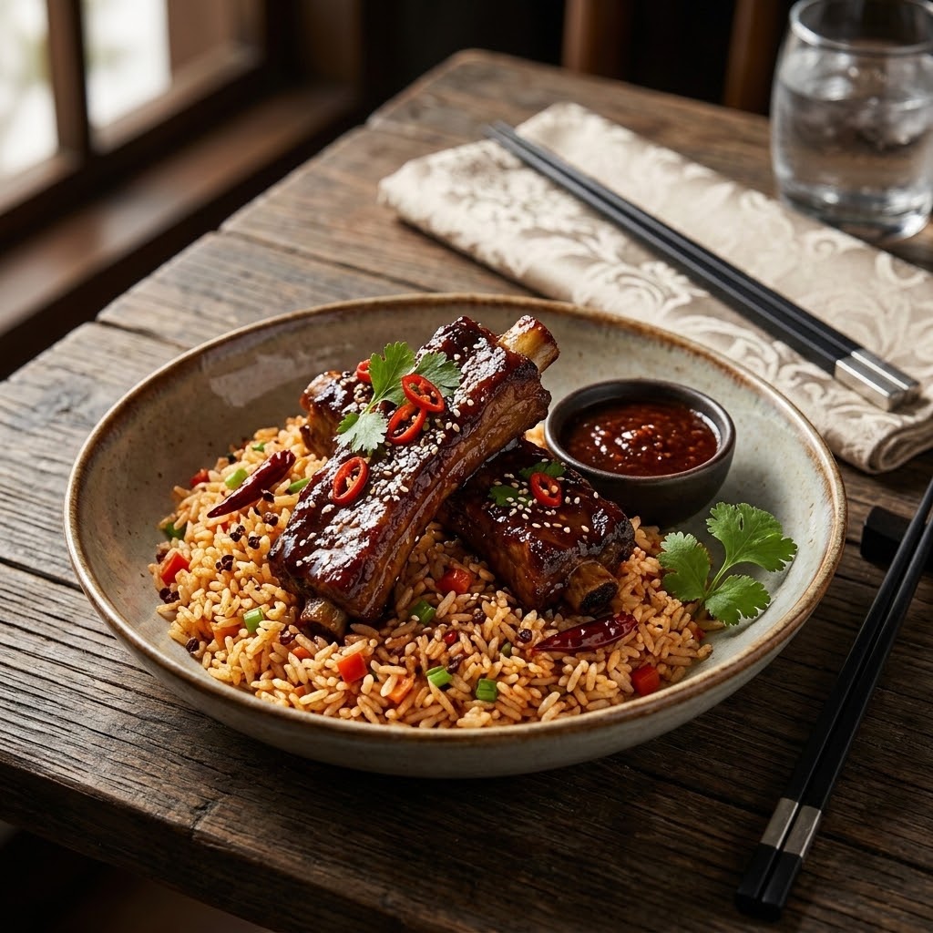 Veal Ribs & Schezwan Pepper Rice